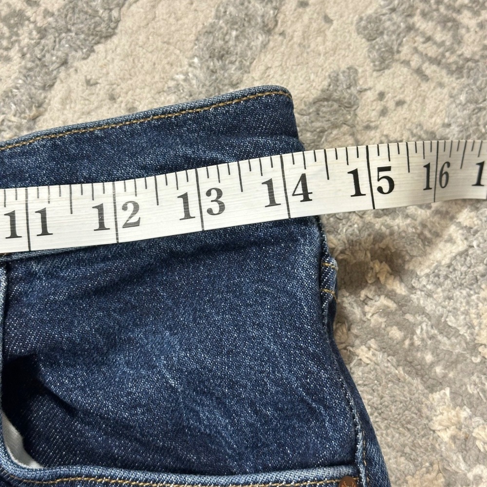 AGOLDE Riley Long High Rise Straight Jeans 27 Dark Blue Button Fly A9090B-1255 - Picture 9 of 11
